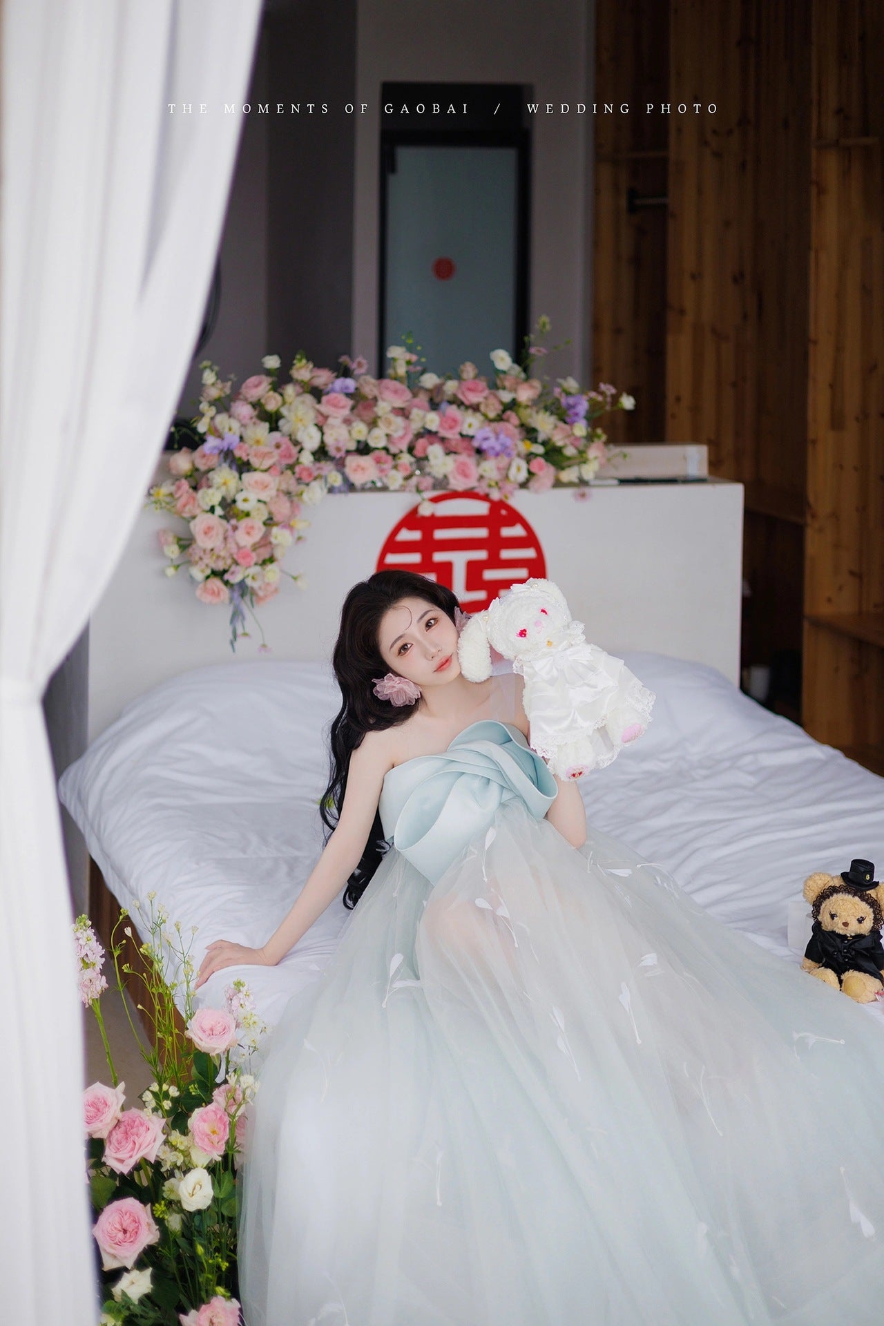LOVERCCR New Chinese Style Morning Gowns Bride Wedding Toast Clothing Engagement Dress High-End Affordable Luxury Niche Light Wedding Dress Tube Top Dress