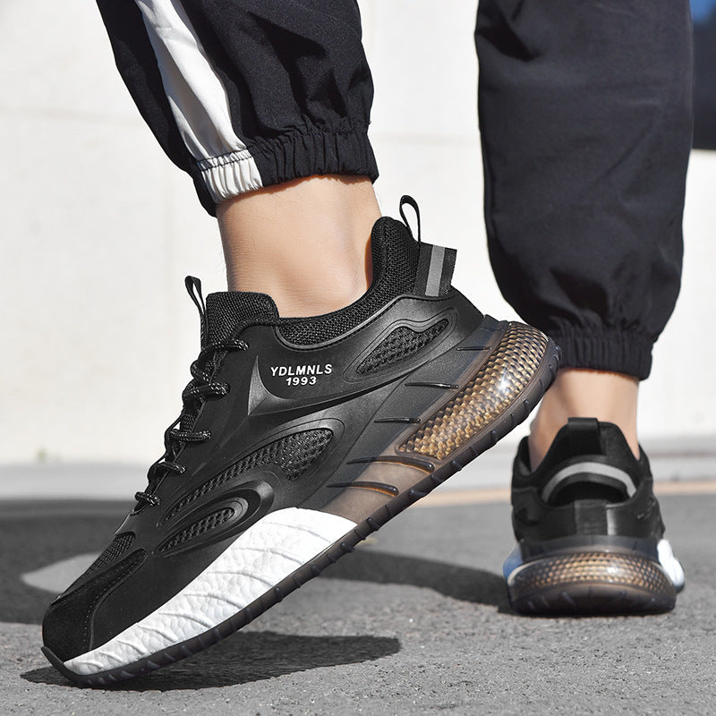 loveccr Monalisa New Men's and Women's Same Style Lovers Shoes Casual Sneaker Air Cushion Popcorn Suction Film Outsole