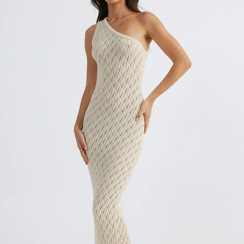 New Popular trade summer new women's clothing sexy spice girls hollow knitted dress stacked long blouse women