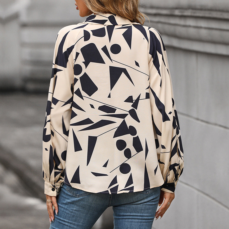LOVECCR New Hot Trade Shirt Hot New 2025 Fashion Women's Clothing Long Sleeve Printed Shirt Women's Autumn