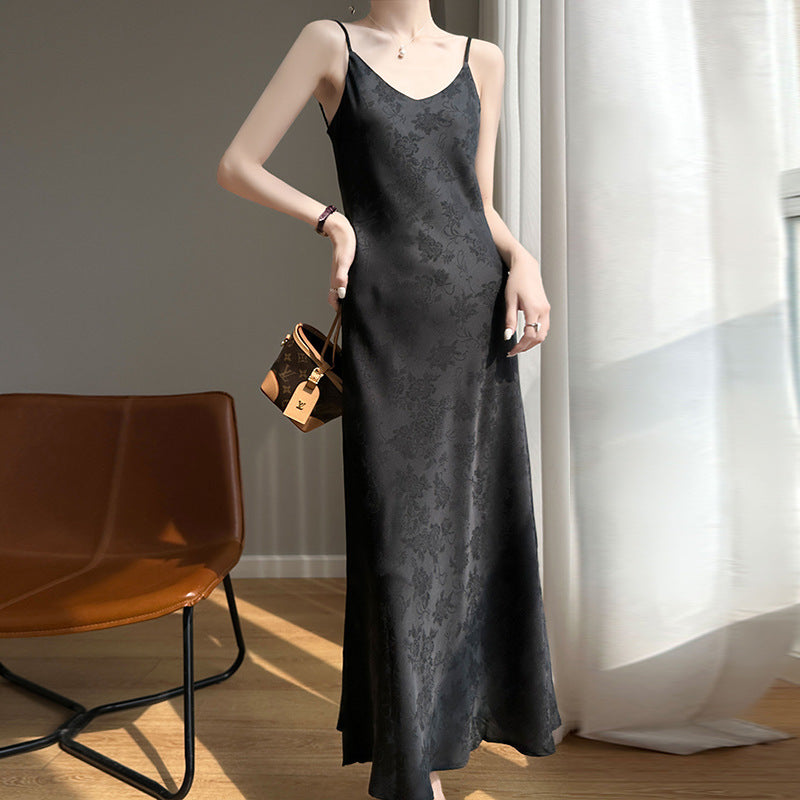 Chinese Style Sling Dress Summer Sexy New Chinese Style Dress Women's Texture Gentle High-Grade Dress