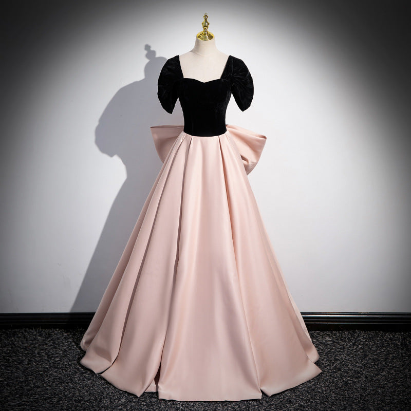 LOVERCCR Evening Dress High-End Affordable Luxury Niche Style High Sense Pink Banquet Annual Meeting Host Solo Vocal Music Art Test