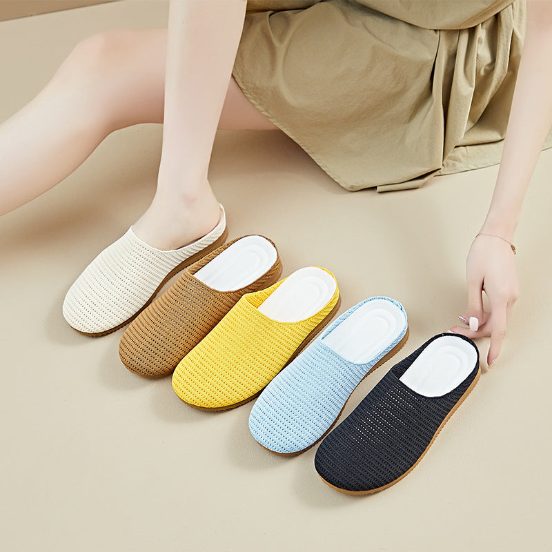 summer new mesh Birkenstocks ins Korean version of female students lazy one pedal half tray leisure XFA308