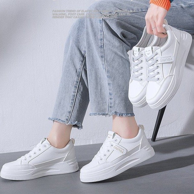 loveccr Casual Shoes for Women Summer New Board Shoes Women's Shoes Breathable Mesh White Shoes for Women Korean Style All-Matching Shoes in Stock