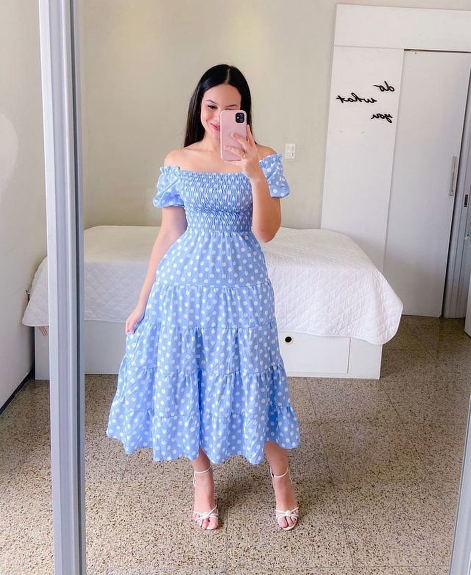 2025 New spring and summer new New 2025 dresses literary fresh printing fashion women's clothing
