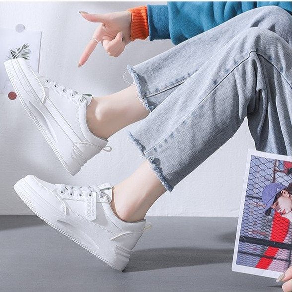 loveccr Casual Shoes for Women Summer New Board Shoes Women's Shoes Breathable Mesh White Shoes for Women Korean Style All-Matching Shoes in Stock