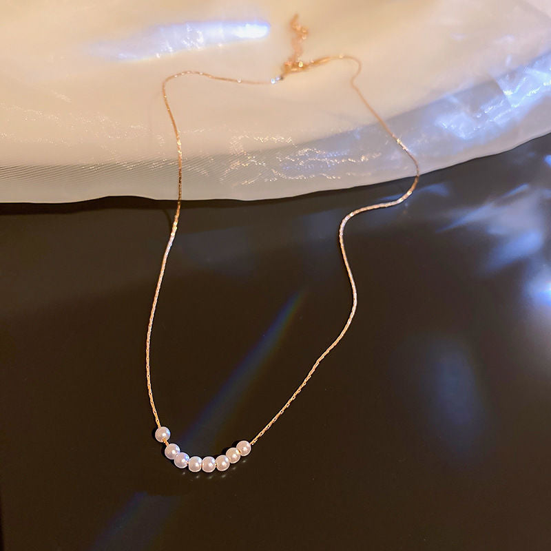 LOVECCR Light Luxury Minority Irregular Ins Water Drop Sterling Silver Necklace New Simple Advanced Clavicle Chain Girlfriend Gifts