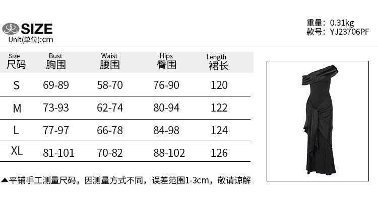 LOVERCCR Yj23706 Spring New Sexy Elegant Dress Fashionable Elegant Slim off-Shoulder Long Dress Dress