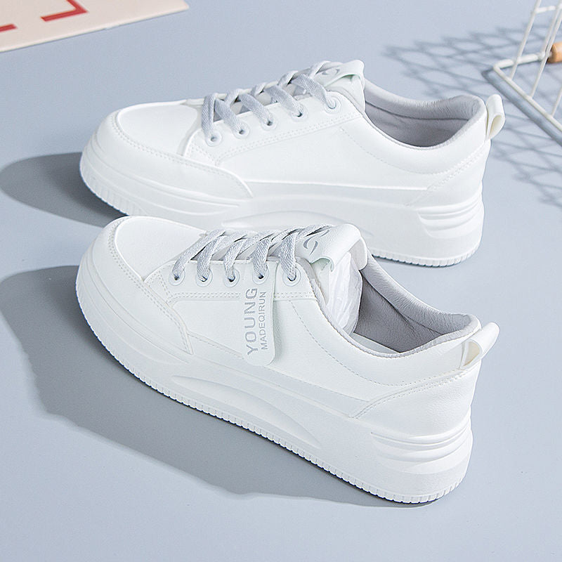 loveccr White Shoes Female New Running Shoes Ins Fashionable Ladies Shoes Korean Style Female Student Leisure Sneaker Fashion Sneakers