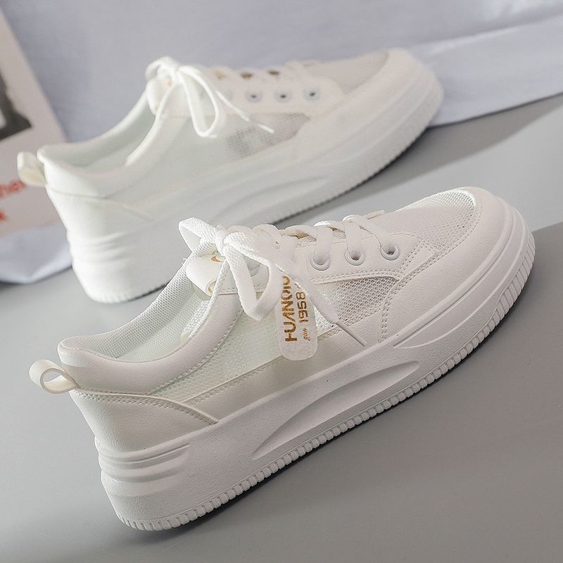 loveccr White Shoes Female New Running Shoes Ins Fashionable Ladies Shoes Korean Style Female Student Leisure Sneaker Fashion Sneakers