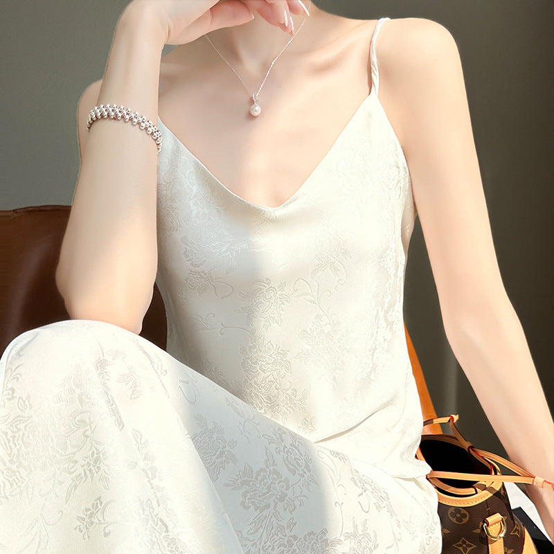 Chinese Style Sling Dress Summer Sexy New Chinese Style Dress Women's Texture Gentle High-Grade Dress