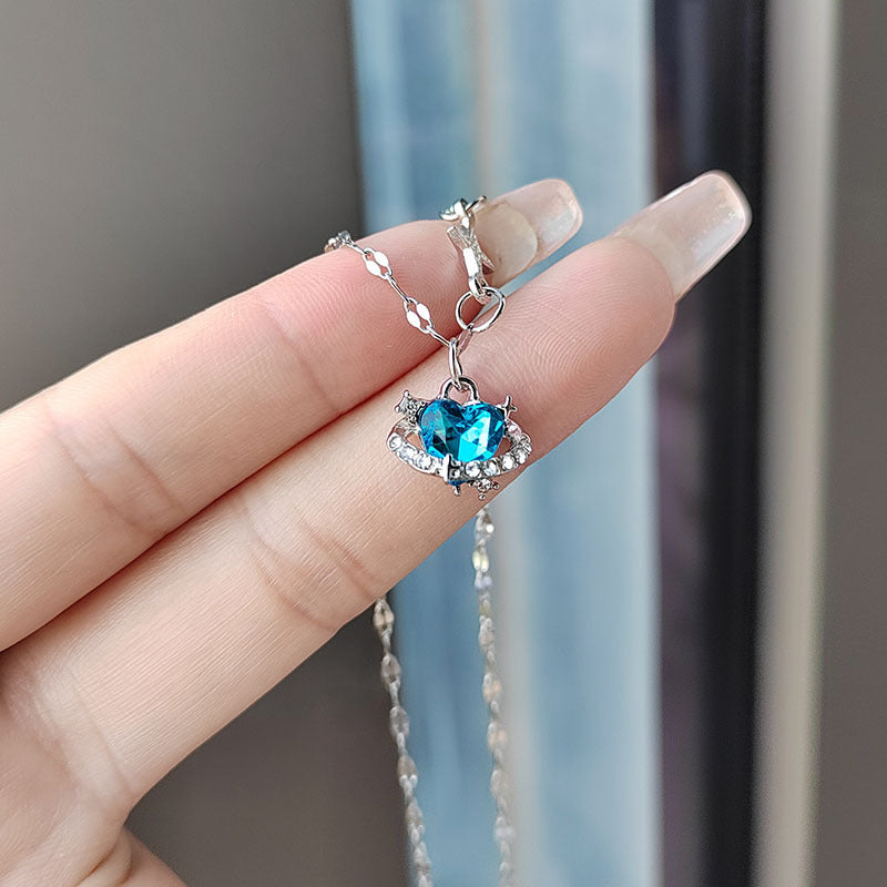 Clover Necklace for Women Korean Style Elegant Simple and Fashionable Summer Wild Clavicle Chain Accessories Girlfriends Jewelry