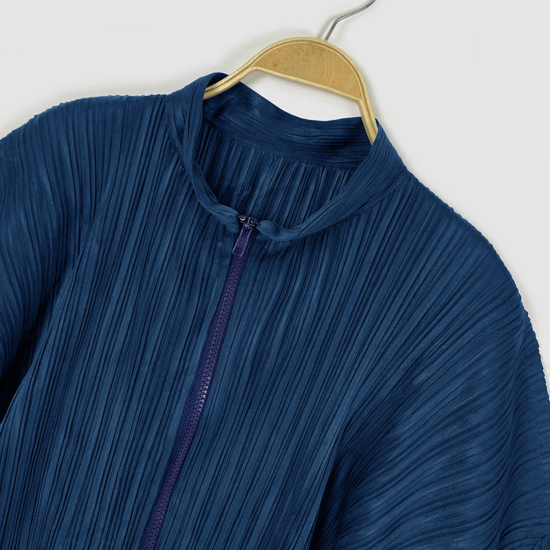 New Women's Jacket Top Long Sleeve Zipper Loose Casual Lantern Sleeve Shirt Nanyou Spring Women's Clothing