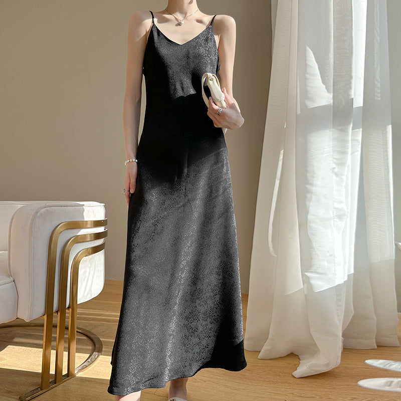 Chinese Style Sling Dress Summer Sexy New Chinese Style Dress Women's Texture Gentle High-Grade Dress