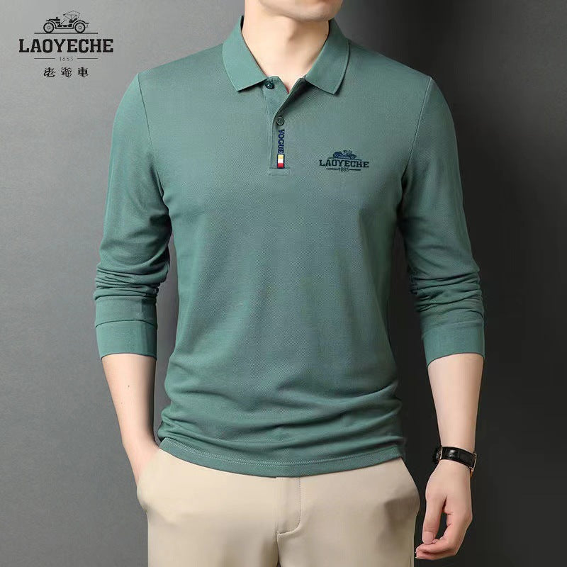 Men's Short-Sleeved Polo Shirt Summer T-shirt Business Casual Classic Men's High-Grade Temperament Lapel Men