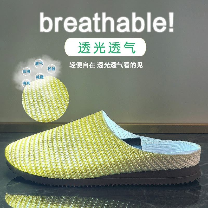 summer new mesh Birkenstocks ins Korean version of female students lazy one pedal half tray leisure XFA308