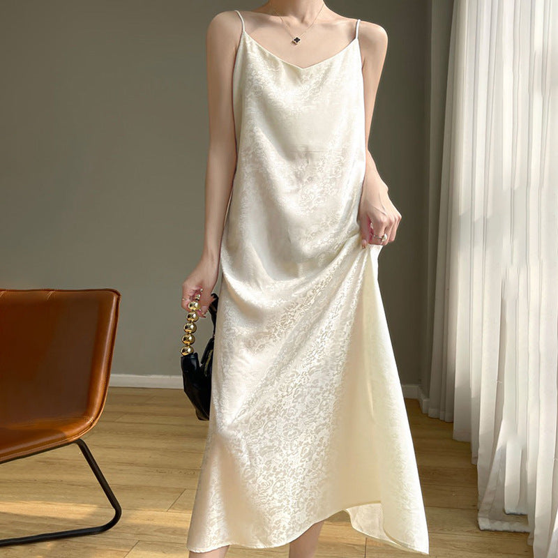 Chinese Style Sling Dress Summer Sexy New Chinese Style Dress Women's Texture Gentle High-Grade Dress