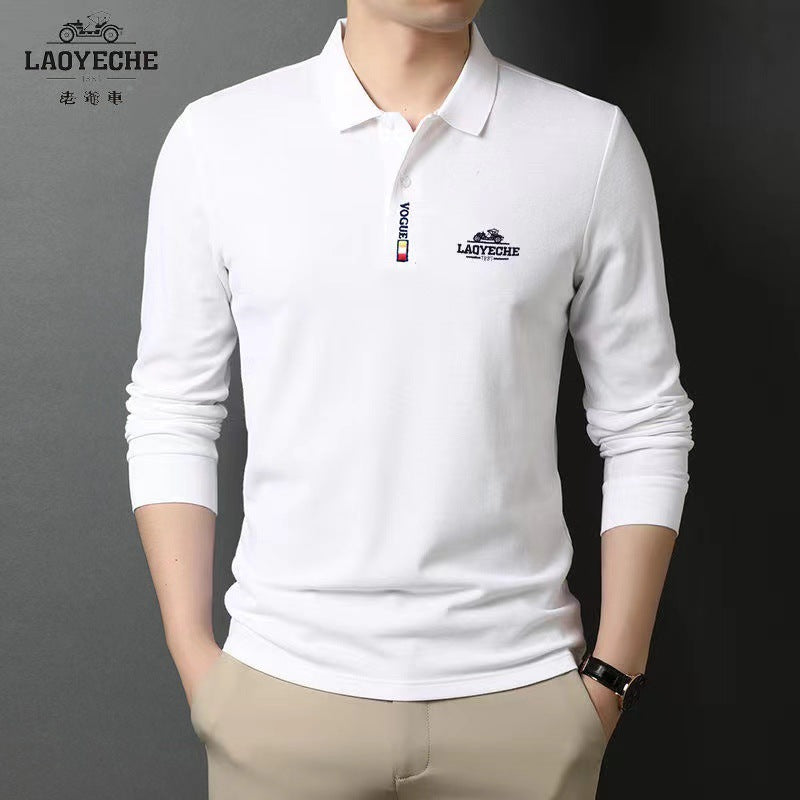 Men's Short-Sleeved Polo Shirt Summer T-shirt Business Casual Classic Men's High-Grade Temperament Lapel Men