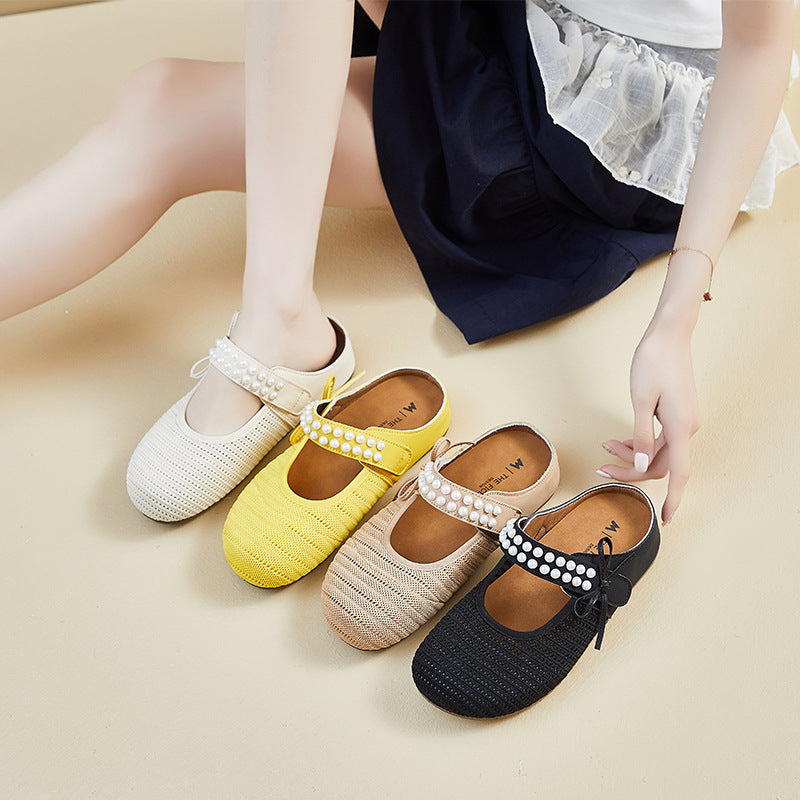 summer new mesh Birkenstocks ins Korean version of female students lazy one pedal half tray breathable leisure B02