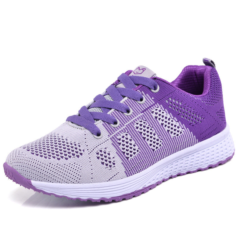 loveccr Cross-Border plus Size Pinduoduo Outdoor Shoes Women's Delivery Sneaker Running Shoes Student Mesh Women's Shoes