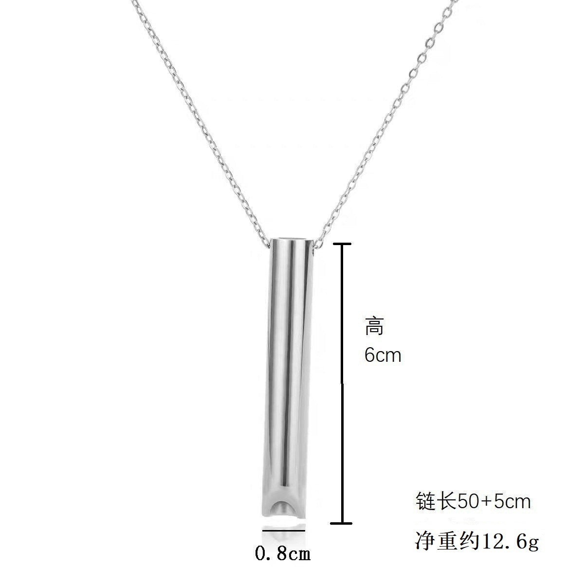 HOT and NEW Cross Border Hot Sale Can Carve Writing Whistle Meditation Samma-sati Breath Decompression Anxiety Yoga Stainless Steel Pendant Necklace