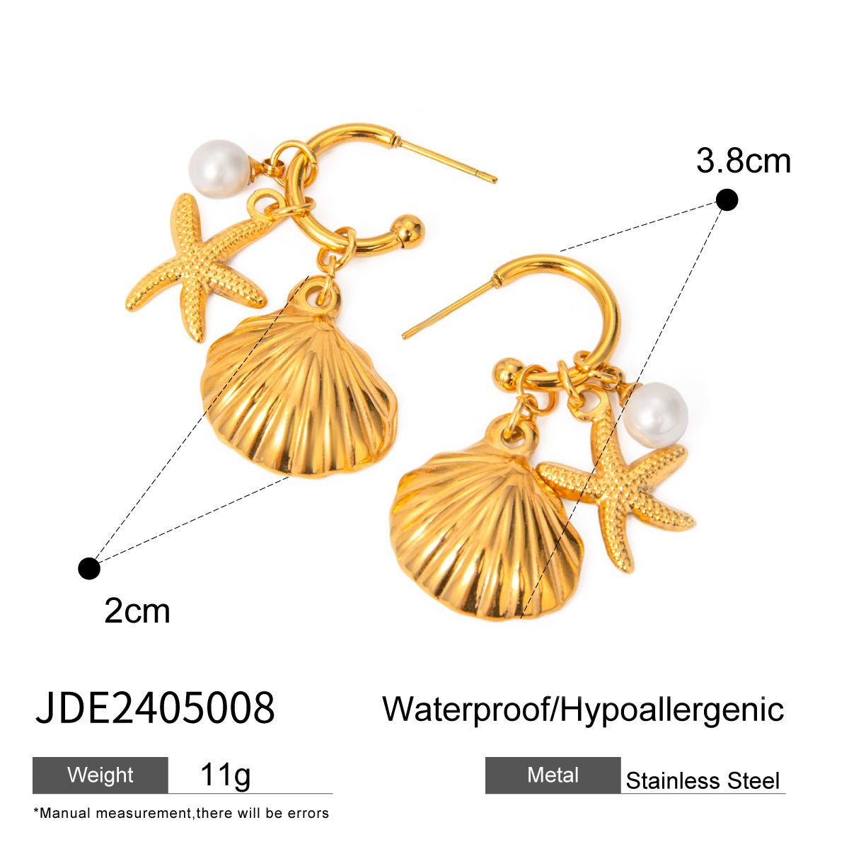 LOVECCR New Marine Series Pearl Accessories New Cross Border Fashion All-Match Starfish Shell Necklace Ornament