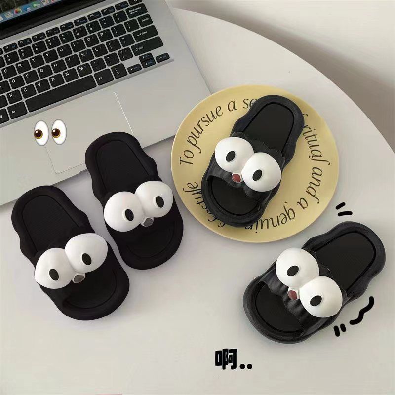 Women's Slippers Summer Cartoon Cute Indoor Home Bath Non-Slip Deodorant Couples Sandals Outerwear Women