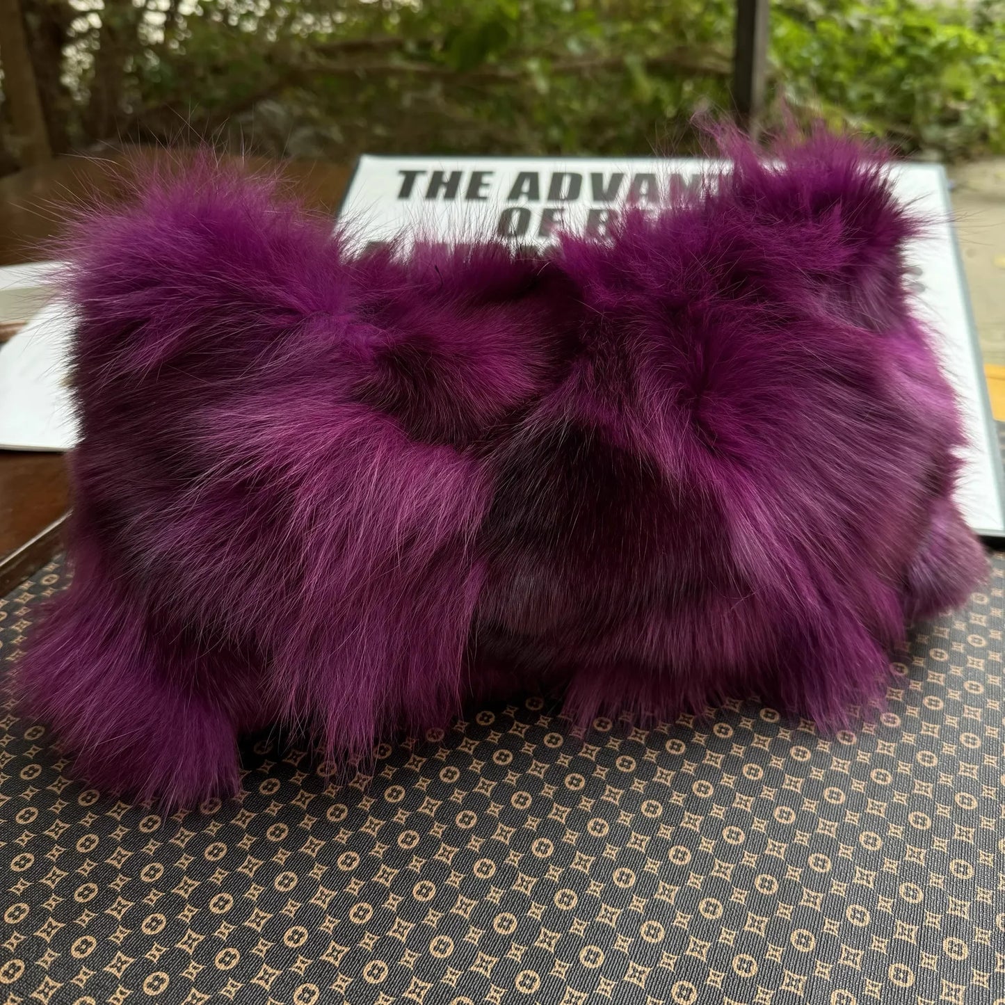 eybag - NEW Real Fox Fur Woman Ladies Crossbody Bags Designer Luxury Handbags Women Handbag Shoulder Bag Fuzzy Fluffy Tote Bag