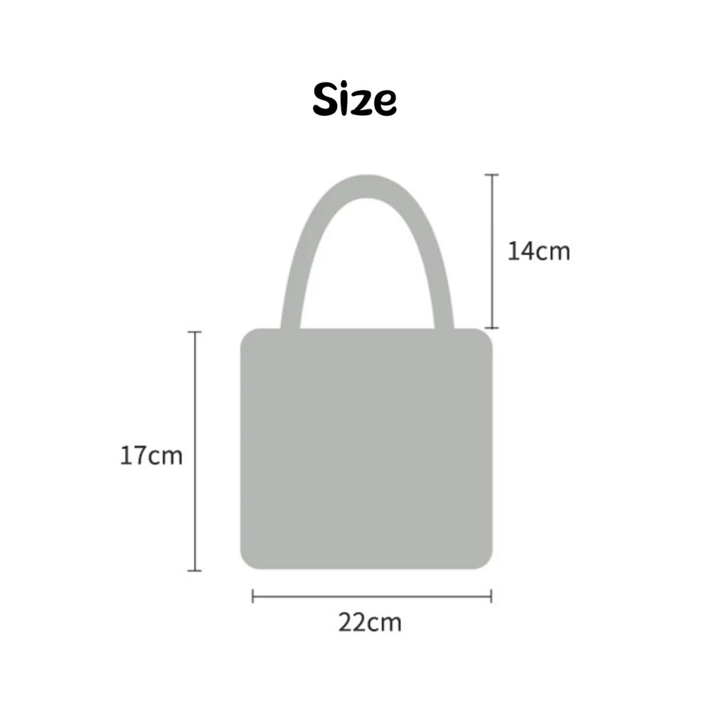 eybag - Coarse Crochet Knitted Shopping Bag Women's Winter Clashing Wool Tote Bag Mini Plush Crossbody Shoulder Bag Mobile Phone Handbag