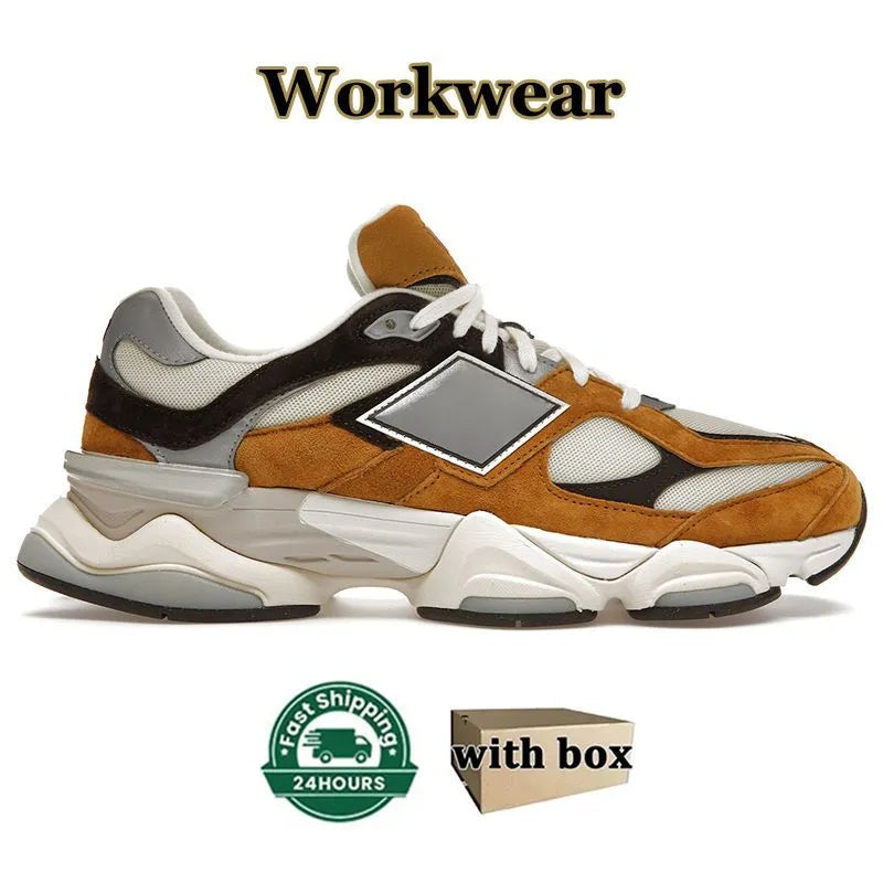 Wood with Sneakers Bricks Box Trainer OG Suede Running Shoes New 9060 Joe Freshgoods Men Women 2002r 1906R Designer Penny Cookie Pink Baby Shower Blue Arctic 960