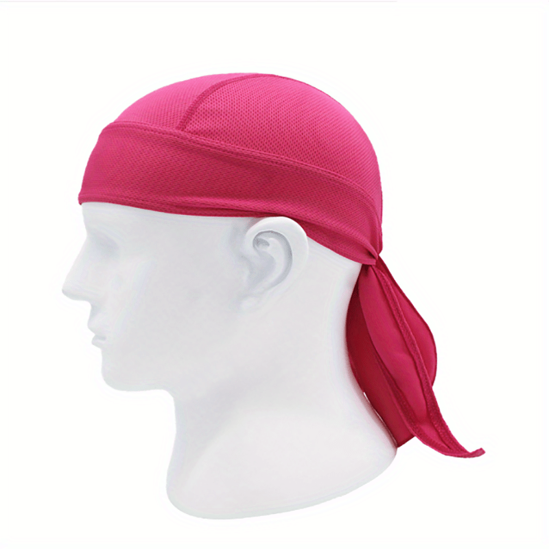Breathable & Durable Mesh Pirate Bandana Hat - Lightweight, Stylish Vintage Hijab for Cycling, Sports & Hip Hop Fashion