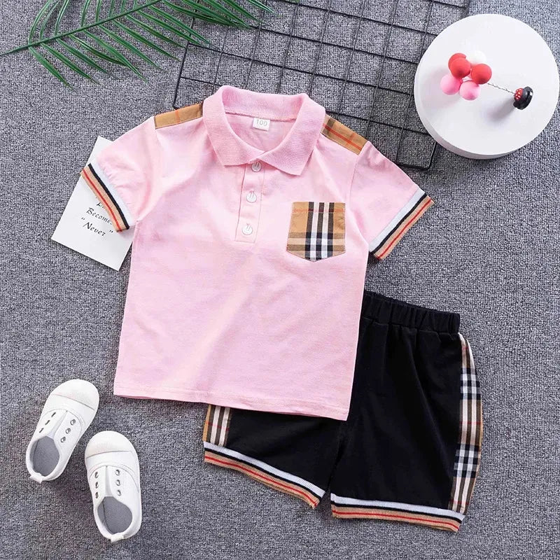 Baby Clothes Set T-Shirt Shorts Toddler Casual Clothing Kids Tracksuit Children Boys Cartoon 2Pcs/set