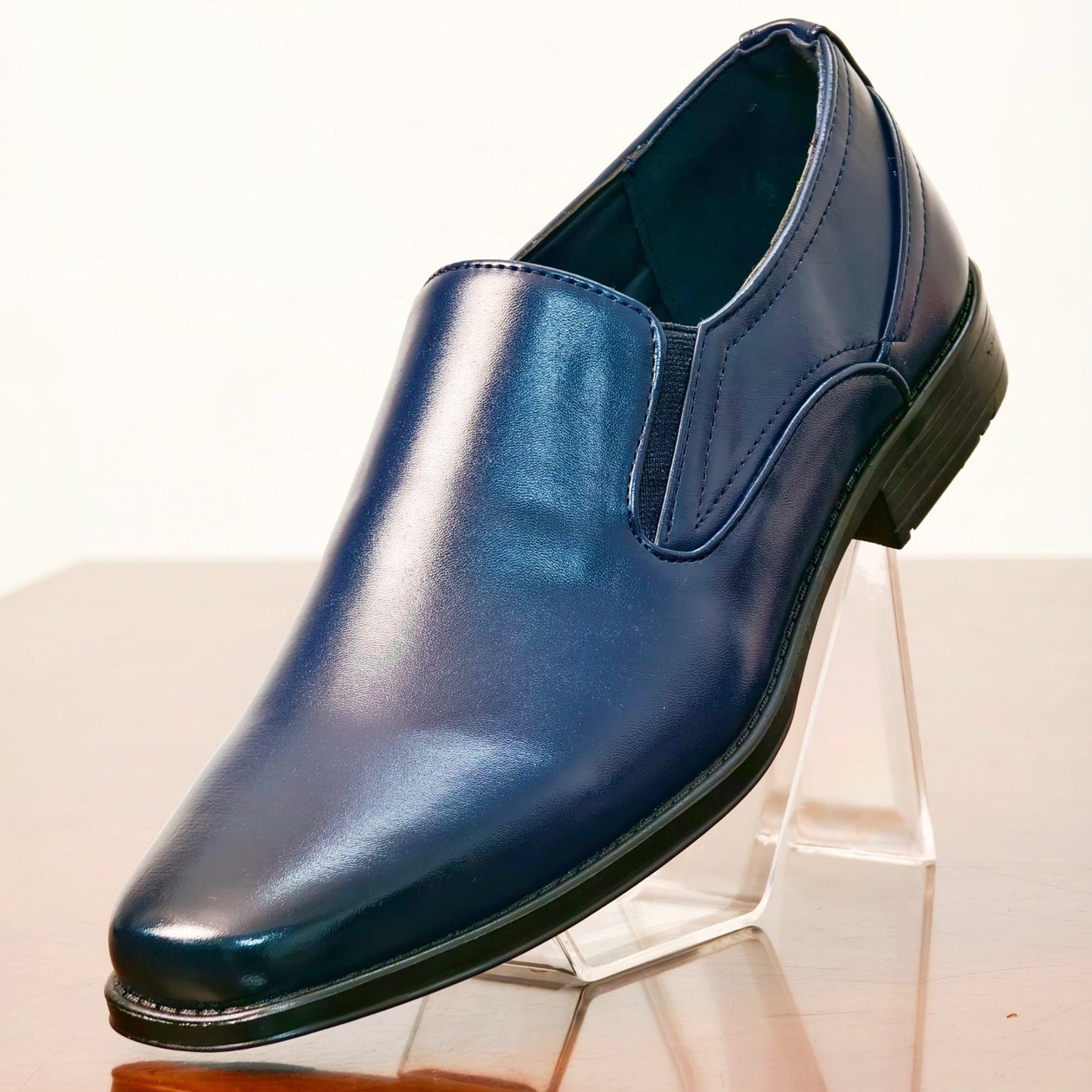 PLUS SIZE Mens Premium Solid Slip-On Dress Shoes - Comfortable & Durable for Business - Breathable, Wear-resistant, Anti-Skid - Perfect for Spring, Summer, and Autumn