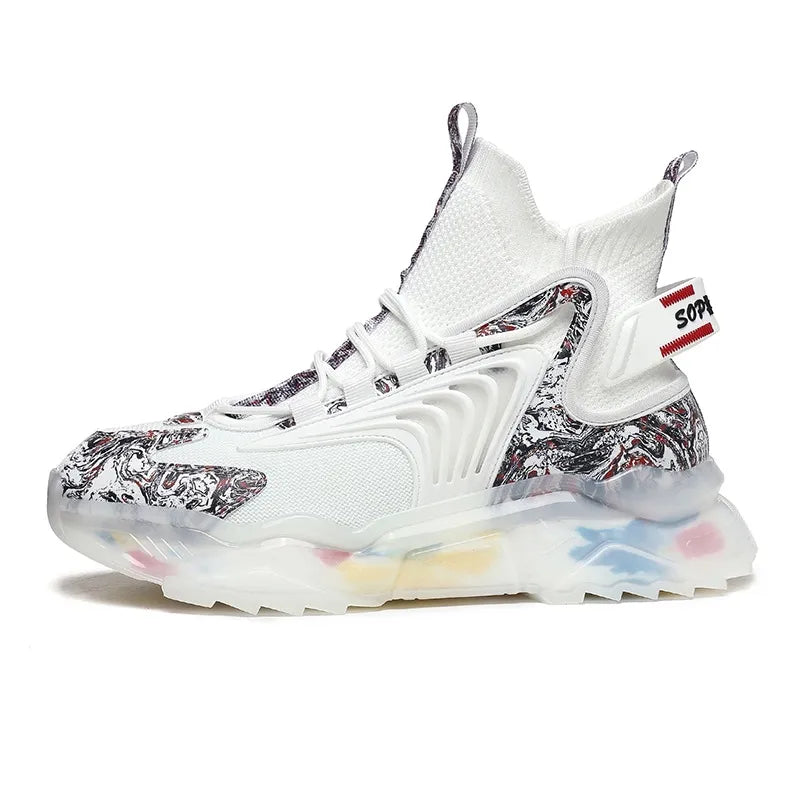 Free shipping men shoes new summer basketball fashion trend versatile shoes running large casual outdoor sports shoes