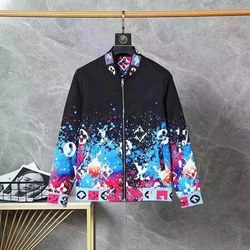 NEW Casual Mens Jacket Coat Caps Luxury designer bomber jacket High quality Letter Striped Jacket Autumn Fashion Outdoor Hoodies Coats Badge Windbreakers