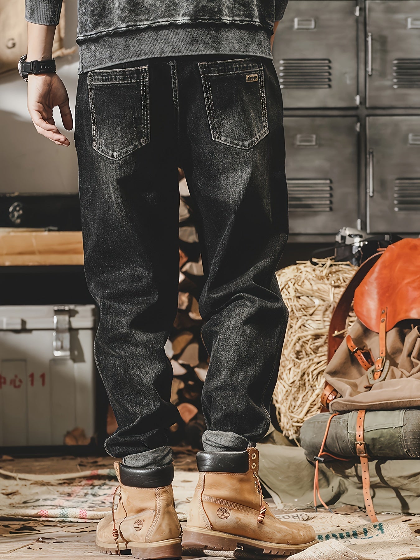Relaxed Fit Wide Leg Jeans - Men's Comfy Denim Pants with Street Style Fashion - Soft, Breathable, and Stylish Casual Wear for Everyday Comfort