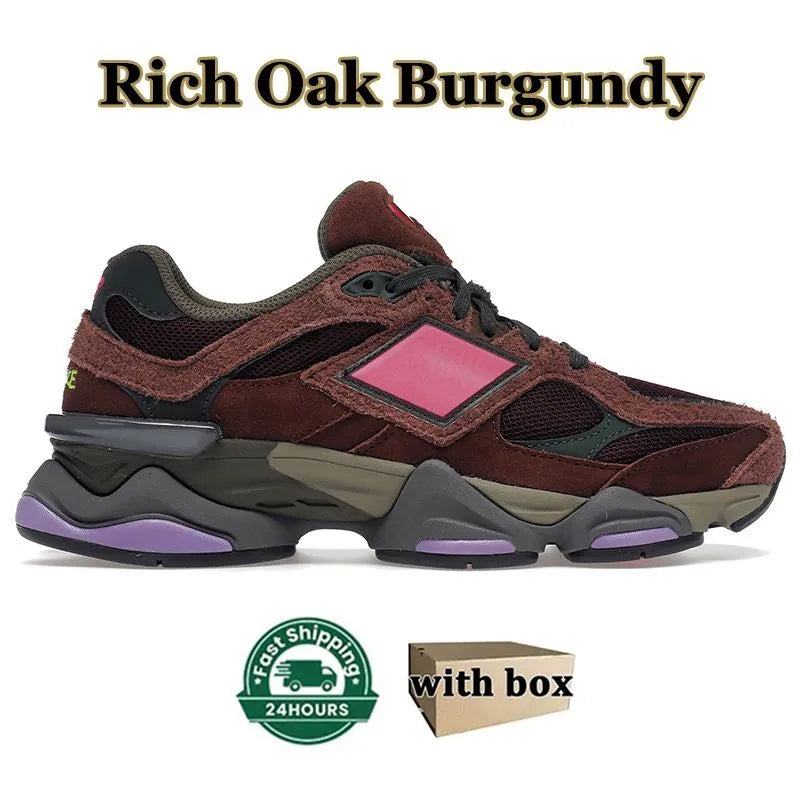 Wood with Sneakers Bricks Box Trainer OG Suede Running Shoes New 9060 Joe Freshgoods Men Women 2002r 1906R Designer Penny Cookie Pink Baby Shower Blue Arctic 960