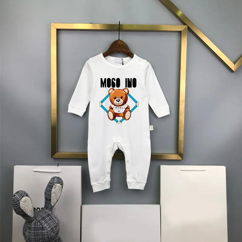 Luxury Newborn Jumpsuits Designer Baby Rompers New Born Romper Brand Girls Boys Clothes Kids Overalls Jumpsuit For Babies Bodysuit CSD2401151-6