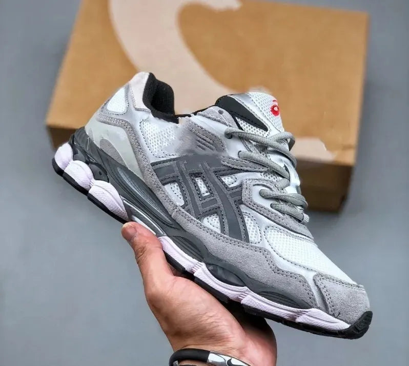 Sneakers Gel Top Marathon Running Shoes Designer Oatmeal Concrete Navy Steel Obsidian Grey Cream White Black Ivy Outdoor Trail Sneakers Size TN Shoes