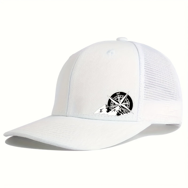 Mens Breathable Mesh Snapback Cap - Ideal for Spring & Summer Sports - Running, Cycling, Outdoor - Durable Trucker Hat for Athletes