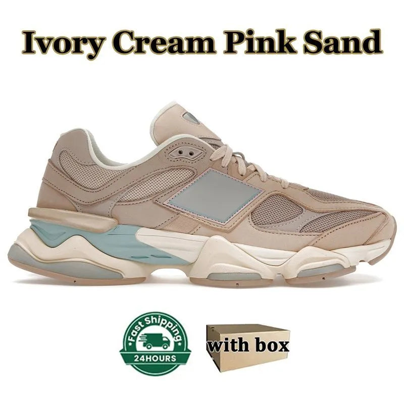 Wood with Sneakers Bricks Box Trainer OG Suede Running Shoes New 9060 Joe Freshgoods Men Women 2002r 1906R Designer Penny Cookie Pink Baby Shower Blue Arctic 960