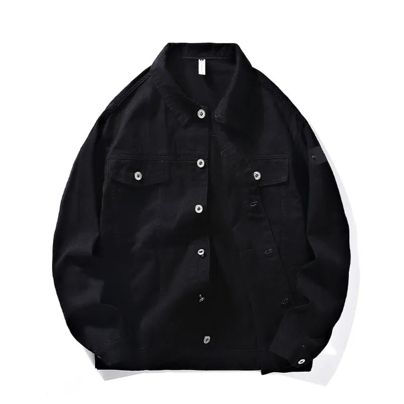 Casual stand collar jacket fashion men's spring and autumn winter new three-layer fleece thickened jacket men's coat fashion brand trench coat Asian size