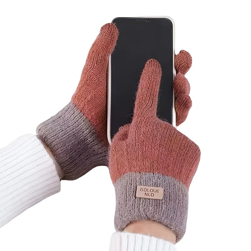 Winter Sports Gloves - Fingers-Free Touch Screen Control, Warm and Durable Construction, Moisture-Wicking Fabric for Dry Hands, Grippy Palm for Secure Grip, One-Size-Fits-Most Design - Ideal for Cold Weather Driving, Cycling, Mountain Biking, Skiing, Snow