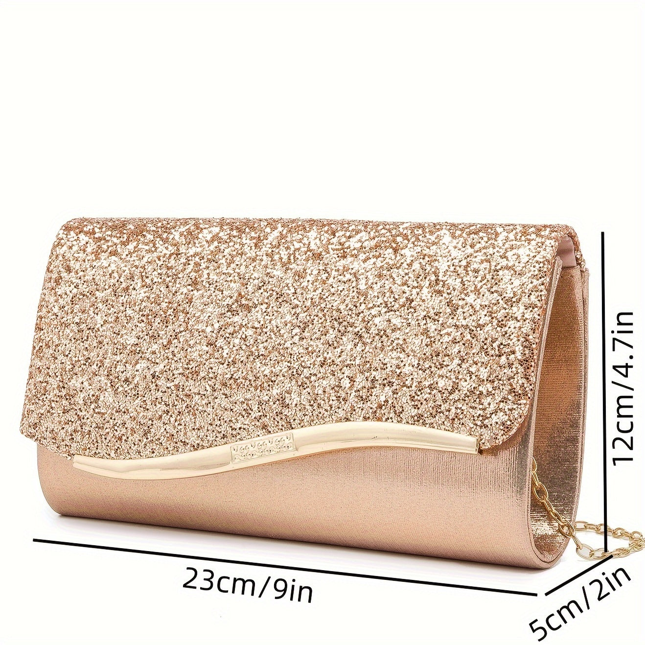 Elegant Ladies Clutch Bag, Sparkling Crystal Evening Purse, Bridal Party Handbag For Prom, Gatherings, Weddings - Chic Party Accessory