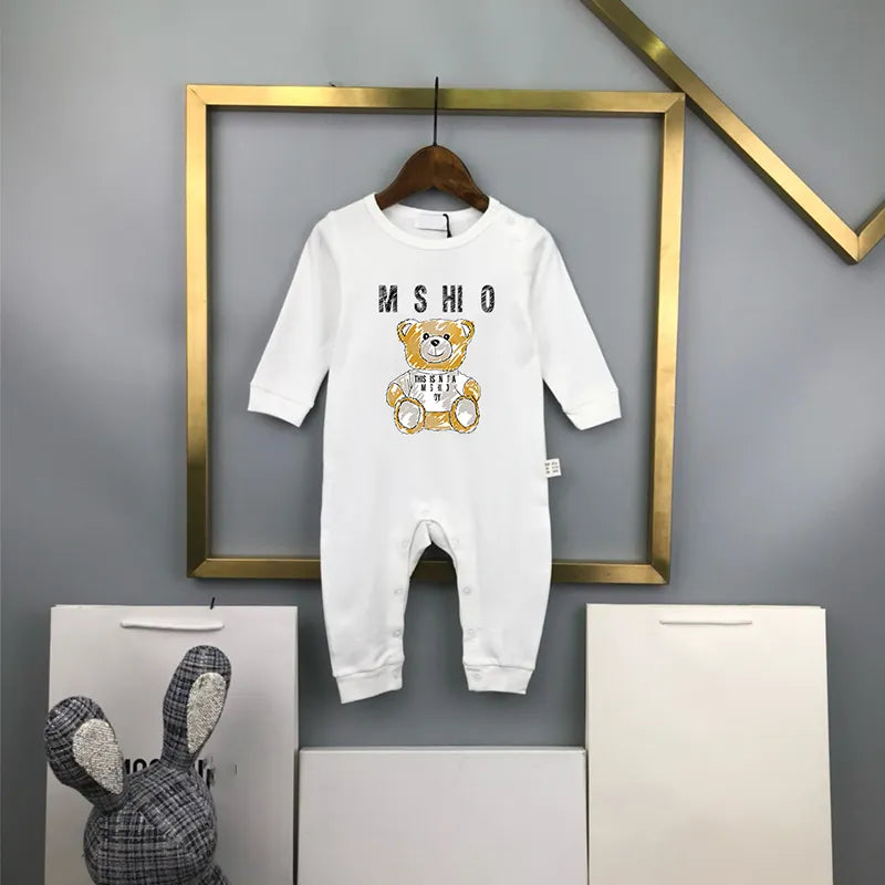 Luxury Newborn Jumpsuits Designer Baby Rompers New Born Romper Brand Girls Boys Clothes Kids Overalls Jumpsuit For Babies Bodysuit CSD2401151-6