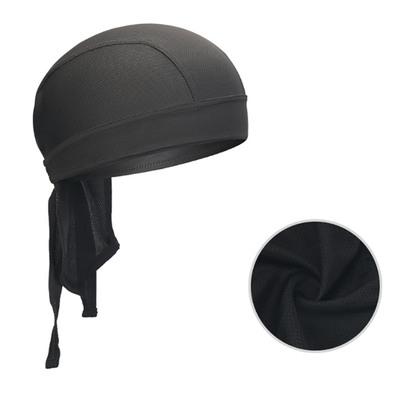 Breathable & Durable Mesh Pirate Bandana Hat - Lightweight, Stylish Vintage Hijab for Cycling, Sports & Hip Hop Fashion