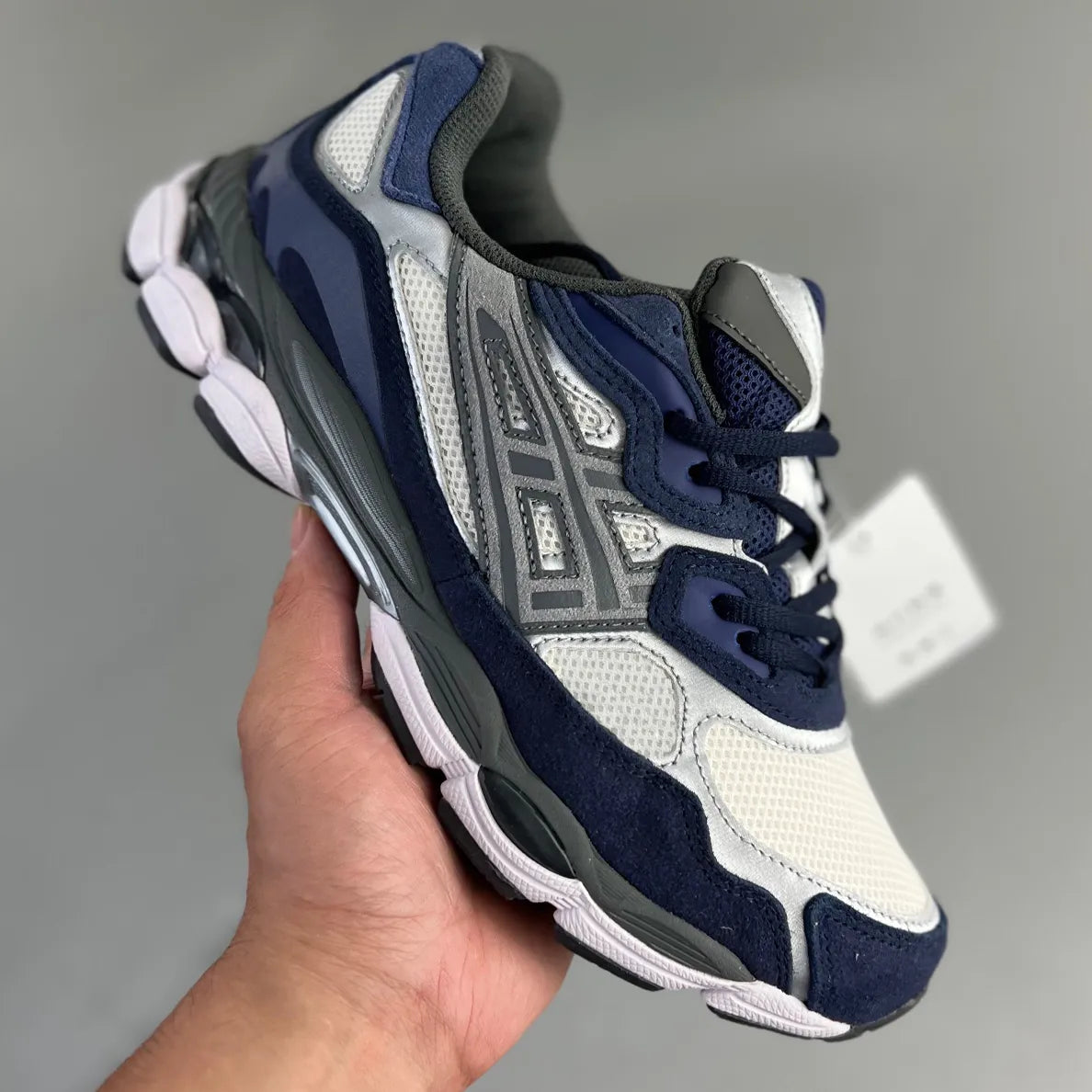 Sneakers Gel Top Marathon Running Shoes Designer Oatmeal Concrete Navy Steel Obsidian Grey Cream White Black Ivy Outdoor Trail Sneakers Size TN Shoes