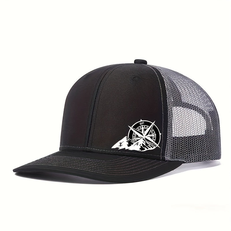 Mens Breathable Mesh Snapback Cap - Ideal for Spring & Summer Sports - Running, Cycling, Outdoor - Durable Trucker Hat for Athletes