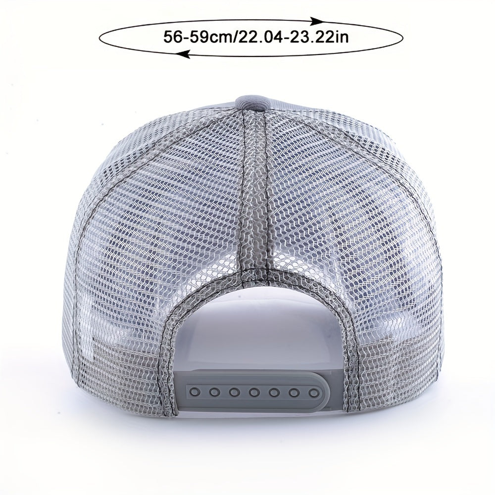 Men's Summer Breathable Sports Peaked Cap Outdoor Casual Embroidery Animal Baseball Cap Hip-hop Sun Hat For Men And Women