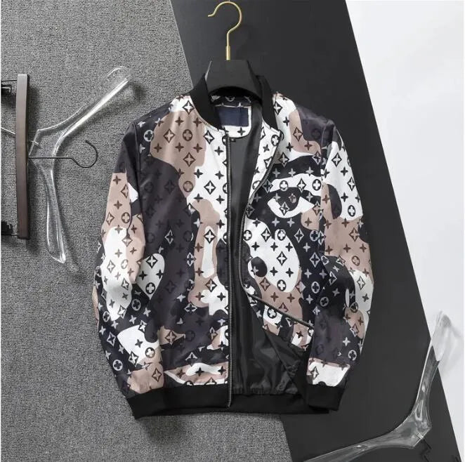 NEW Casual Mens Jacket Coat Caps Luxury designer bomber jacket High quality Letter Striped Jacket Autumn Fashion Outdoor Hoodies Coats Badge Windbreakers